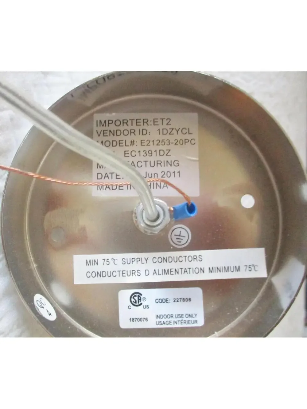 Pair of ET2 Twist 1-Light Pendants in Polished Chrome E21253-20PC